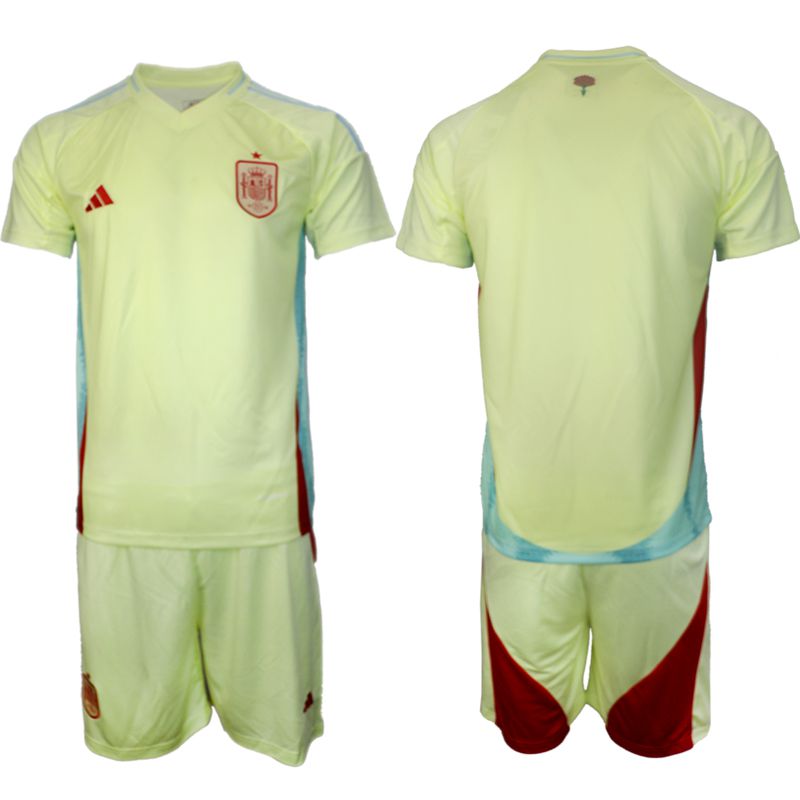Men 2024-2025 Season Spain away green blank Soccer Jersey->spain jersey->Soccer Country Jersey